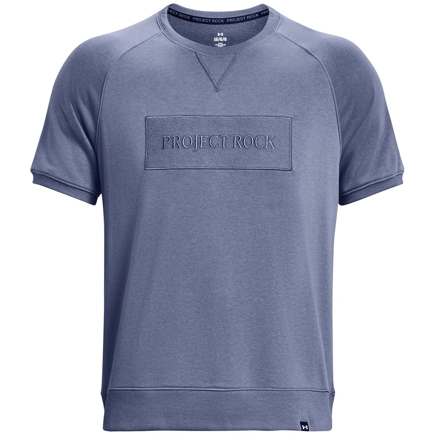 Under Armour Mens Project Rock Gym T-Shirt Blue M