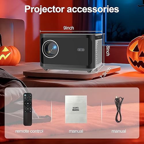 Miniatura 7 de Proyector de video de alto rendimiento JY-540 brillo 600 ANSI, Wi-Fi y Bluetooth, botón táctil, entradas HDMIUSB, Keystone automático, Full HD 1080P