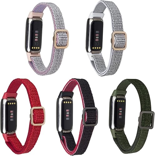 Mtozon Bandas elásticas ajustables compatibles con Fitbit Luxe, correas elásticas de repuesto para mujeres y hombres