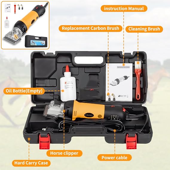 Horse Clippers, Professional Electric Clippers Horse Grooming Kits