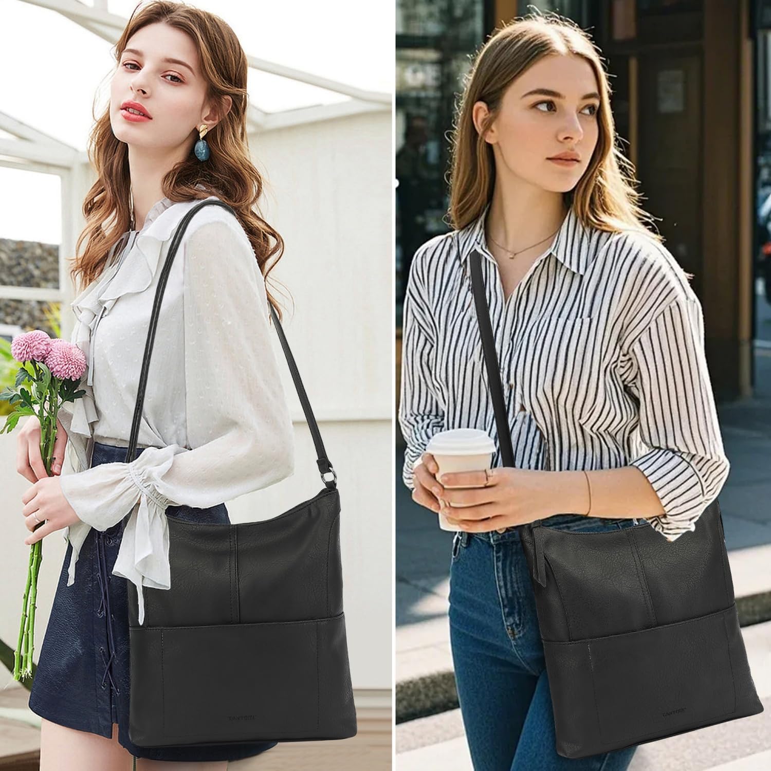 TANTOMI Crossbody Bags Handbags for Women Vegan Leather Purse and Shoulder Bag with Adjustable Shoulder Strap - Image 2