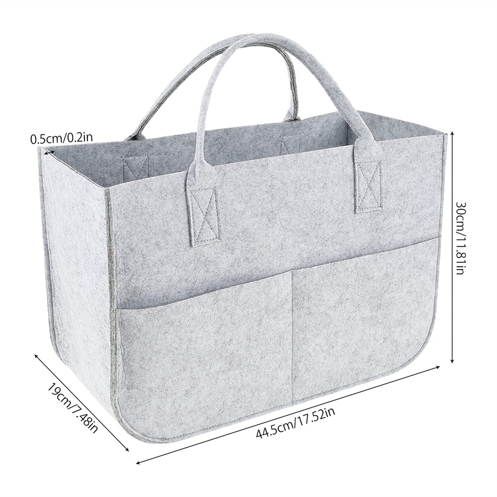 Borsa per Legna da Ardere all'aperto Sacchetto di feltro Black Camino Borsa in legno Basket Cestino Pannelli Pestalini Pocket Legno Pocket Legna Legna da ardere Basket Giornuncio Stalles Canestro Bors