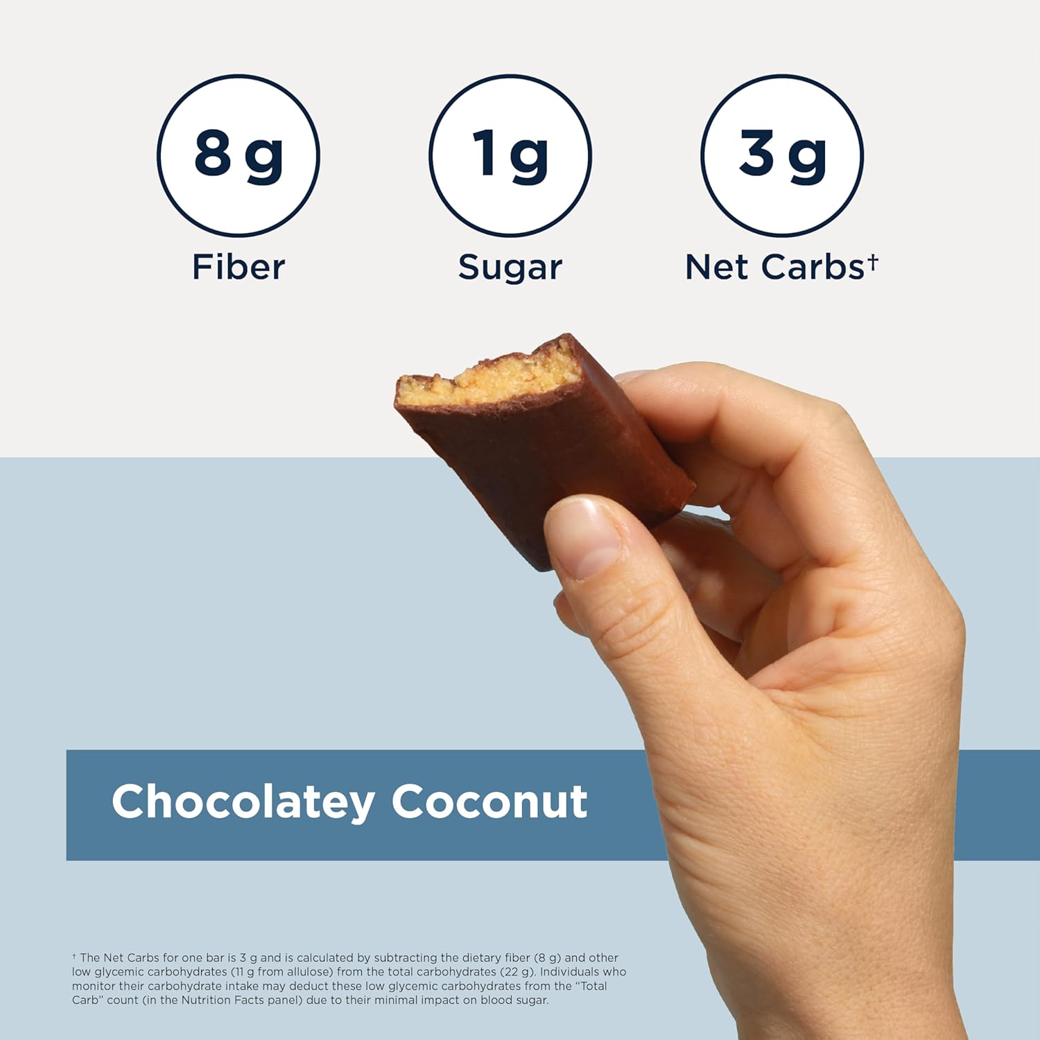 Designs for Health Cocommune Bars (12 Bars) | Prebiotic Fiber Bar with 8 g Fiber for Gut & Digestive Support – Sweetened with Allulose – Vegan, Dairy-Free, Gluten-Free, Non-GMO, 1 g Sugar