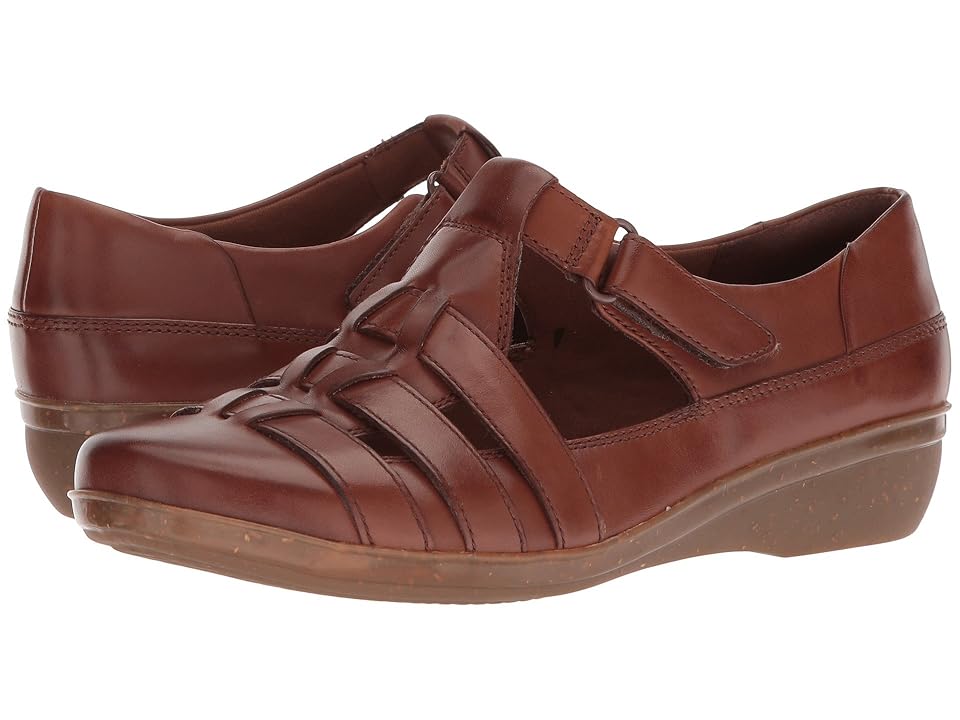 

Clarks Everlay Cape (Dark Tan Leather) Women's Shoes, Brown