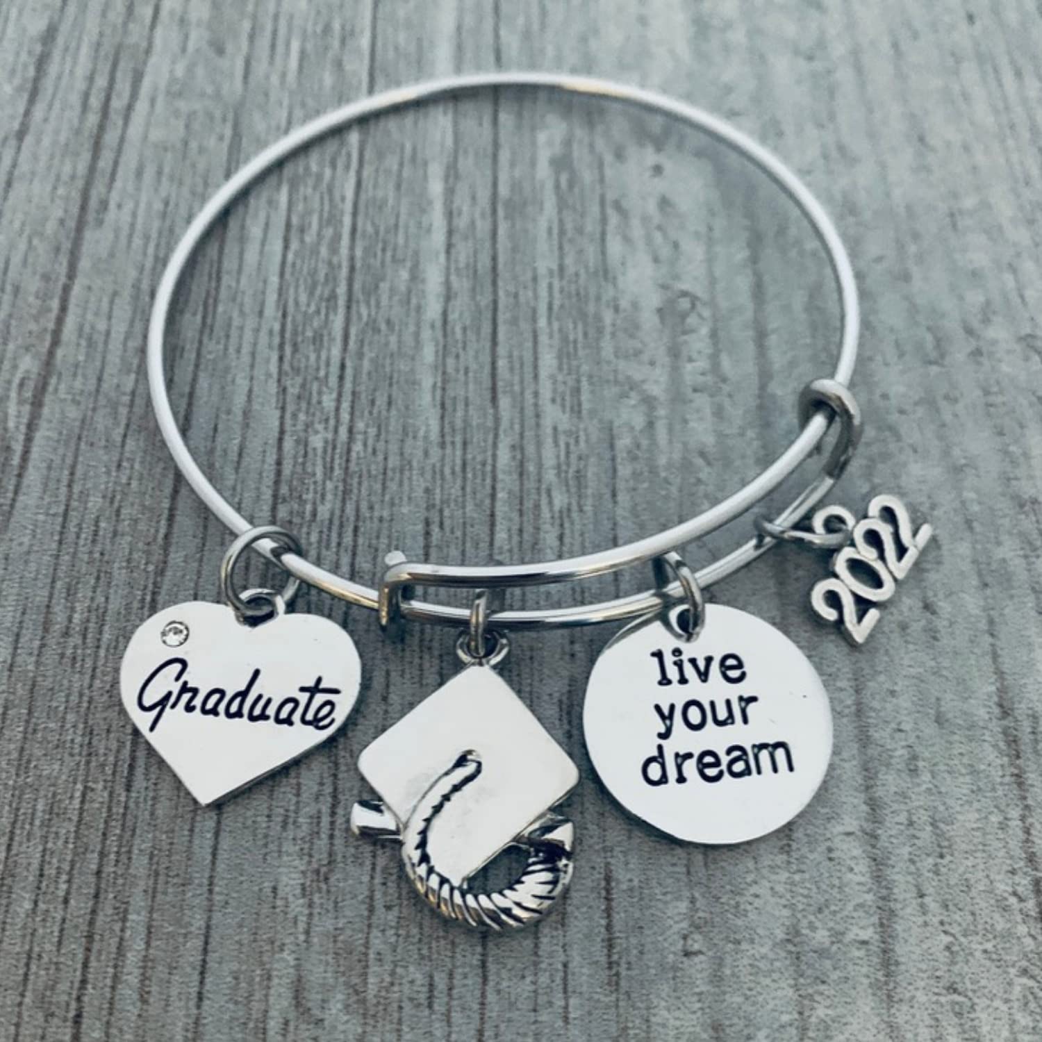 Buy 2022 Graduation Charm Bracelet, Girls Graduation Gift, Gift for