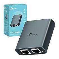 TP-Link EH210 Sdoppiatore Ethernet Gigabit, Velocità Gigabit 1000 Mbps da 1 a 2, Compatibile con Cavi Ethernet di Cat 8, 7, 6, 5e, 5, Involucro in Leghe di Alluminio, Plug&Play