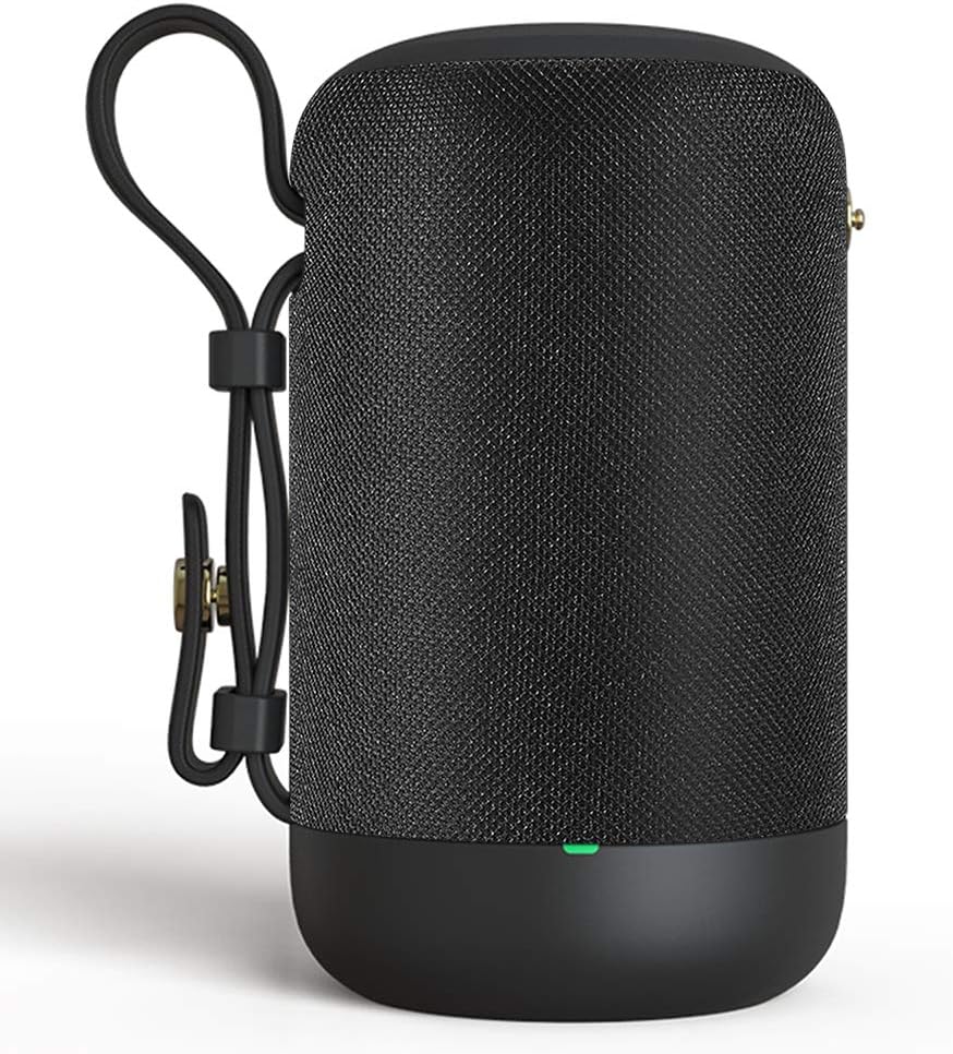 Portable Bluetooth Speaker, Louder Volume, 20W Waterproof Bluetooth 5.0 Speakers, Wireless Speaker with Dual Drivers Stereo Sound, FM Radio and TF Card Slot for Travel, Outdoor.(Black) (Black)