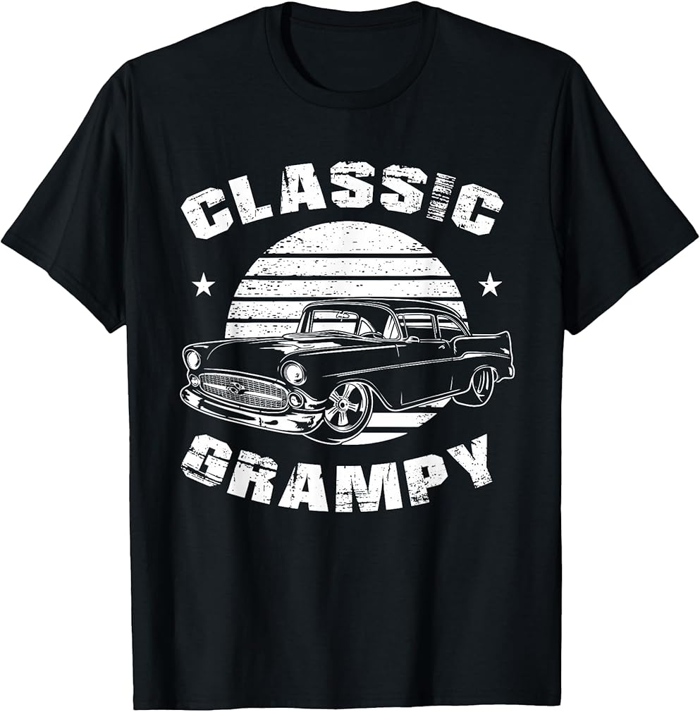 Grampy Vintage Retro Classic Funny Car Lover Enthusiast T-Shirt