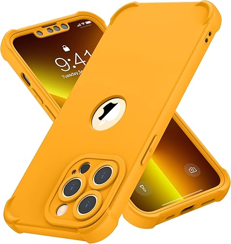 ORETECH Funda para iPhone 13 Pro Max, con 2 protectores de pantalla prueba de caídas de grado militar de 10 pies protección de cámara 360 a prueba
