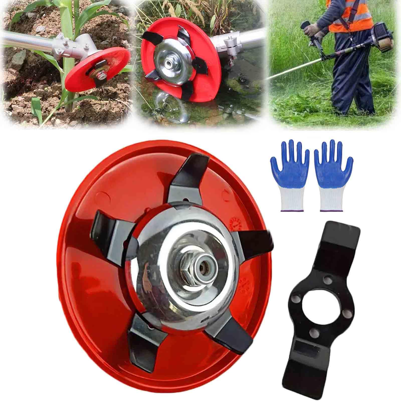 Weeding Disc for Weed Eater, Amphibious Weeding Disc (Dual-Use for Paddy Fields and Dry Lands), Weeder Plate Blades Lawn Mower Compatible for Most Trimmer (6inch-1 Set)
