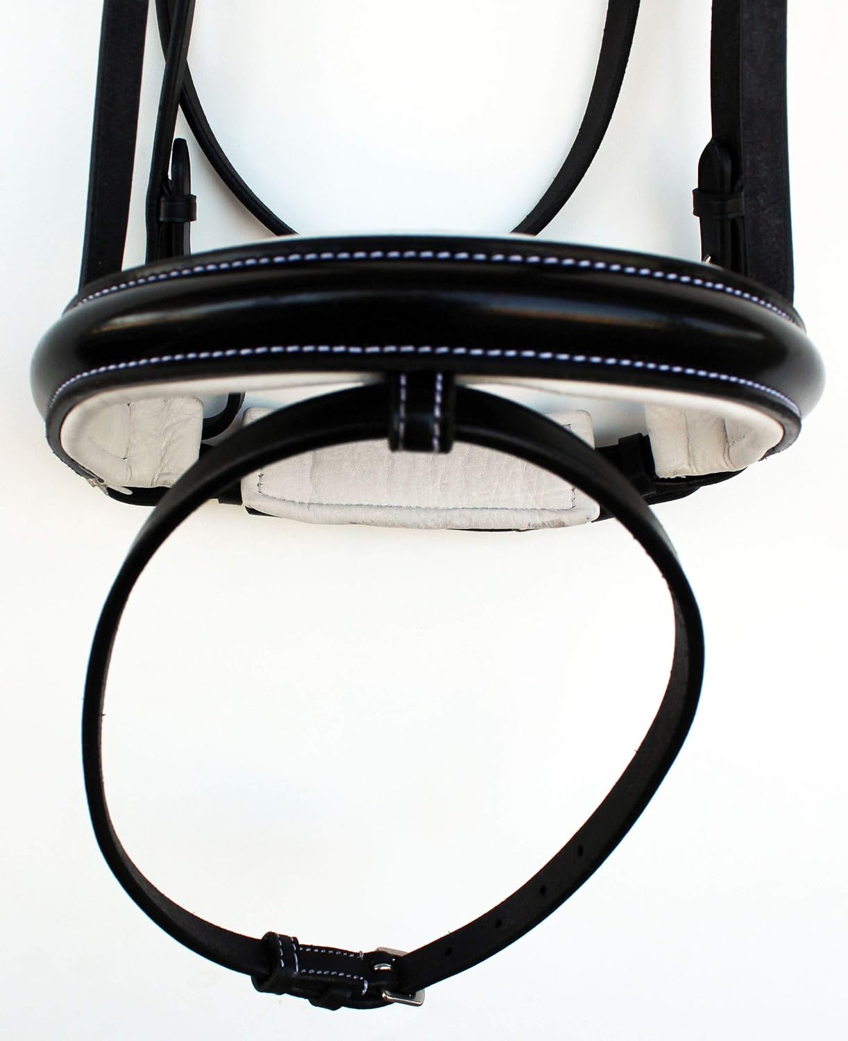 CHALLENGER English Horse All Purpose Padded Leather Removeable Flash Bridle Reins 803476BKF