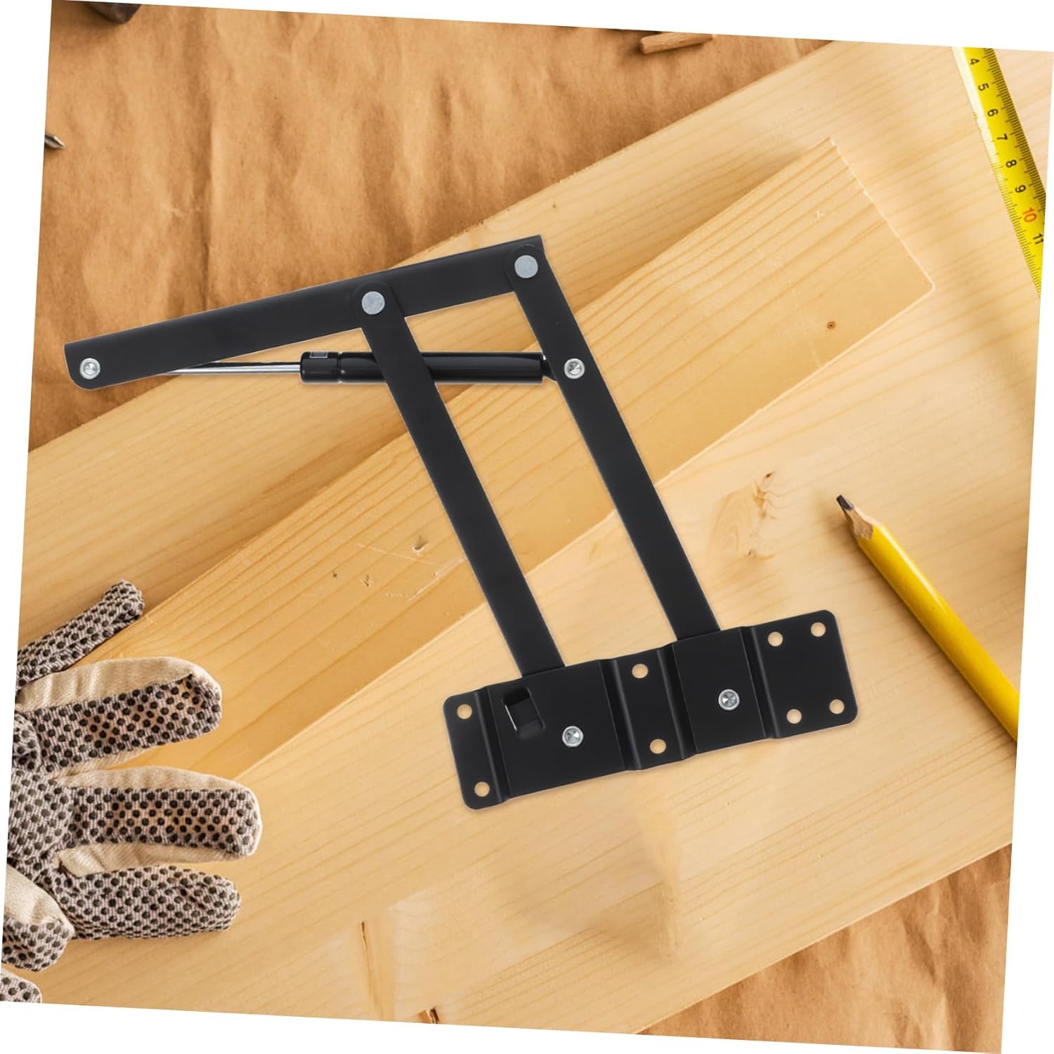 2pcs Adjustable Coffee Table Lifting Mechanism Pneumatic Support Versatile Hardware for Space-Saving Furniture Living Room and Office Spaces