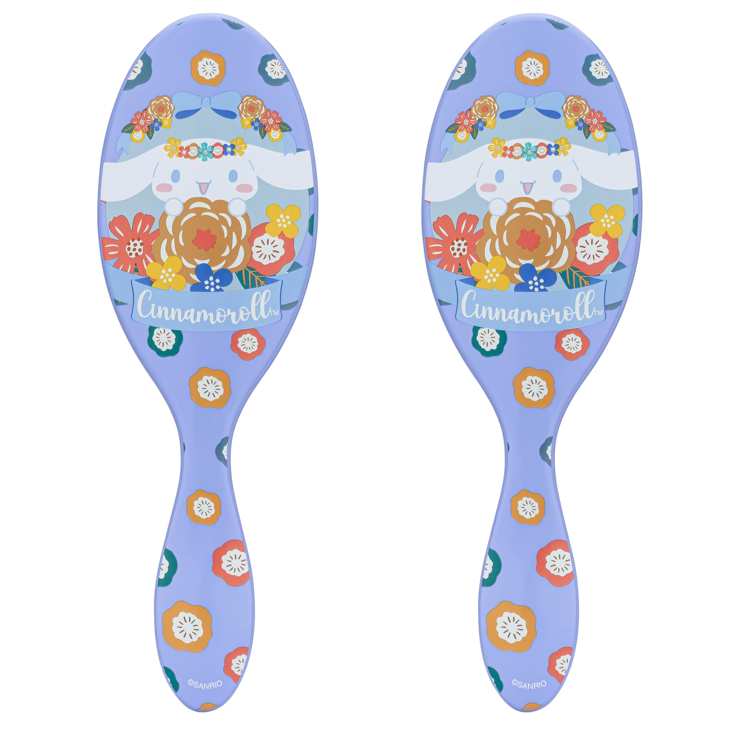 Wet BrushHello Kitty and Friends Original Detangler Hair Brush, Cinnamaroll- Ultra-Soft IntelliFlex Bristles - Detangling Brush For All Hair Types (Wet Dry & Damaged Hair) - Women & Men (Pack of 2)