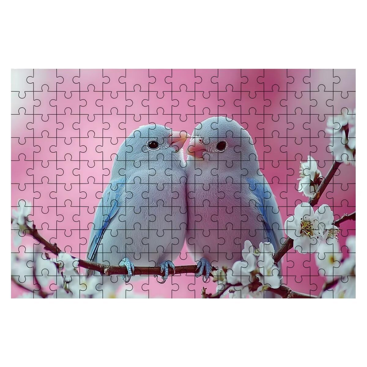 Puzzle 1500 elementów dla dorosłych, puzzle 1500 elementów ptaków, puzzle kwiatowe dla dorosłych z wykwintnym pudełkiem do pakowania, gry edukacyjne, duże drewniane puzzle na prezent dla kobiet obraz