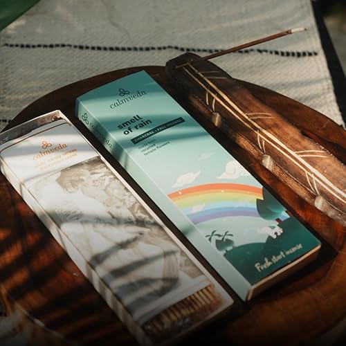 Vista 42 de Paquete de varillas de incienso de pachulí de los años 60, (80 varillas), incienso sin carbón, hecho de flores recicladas, varillas de incienso