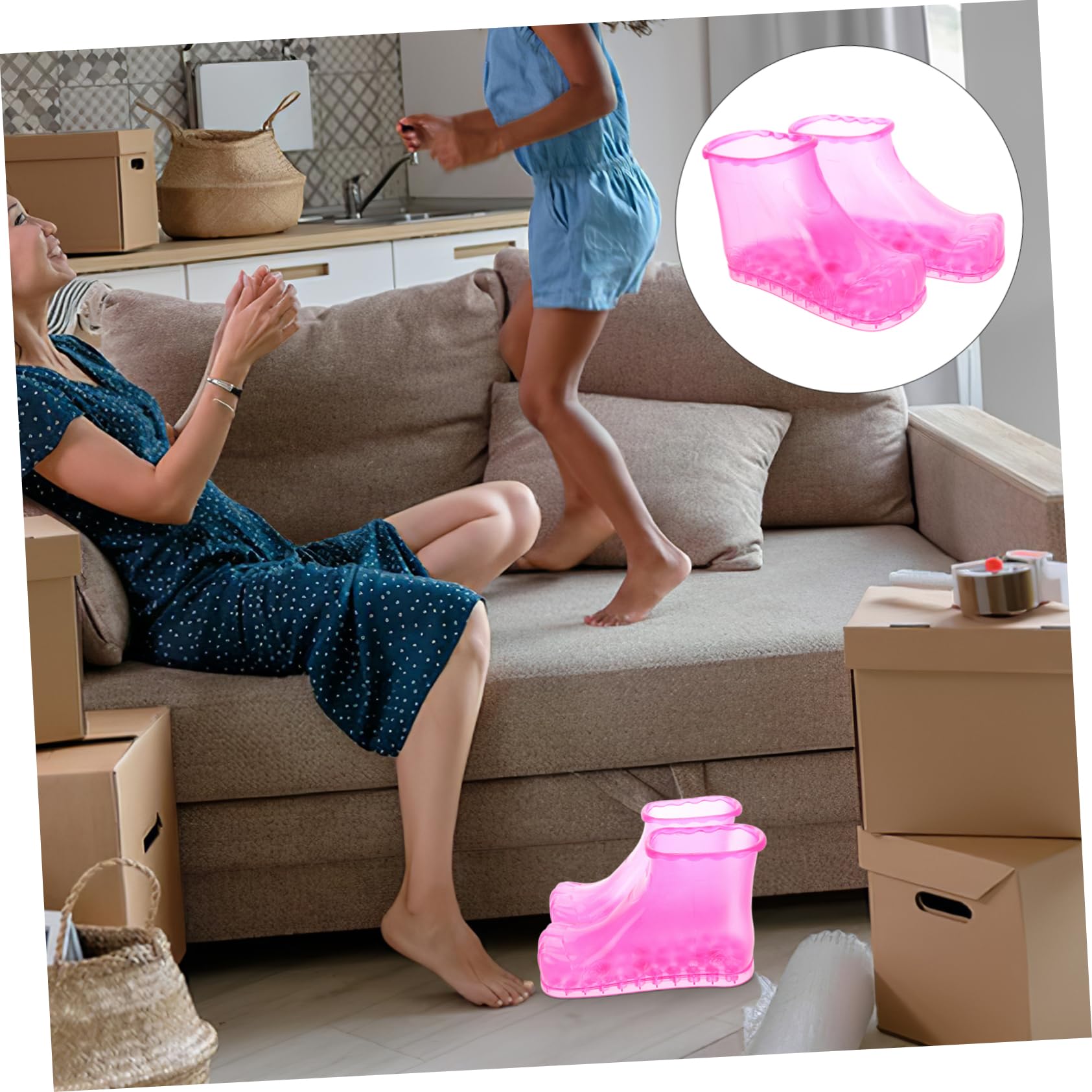 Plastikowe Do Pedicure i Kąpieli Stóp Przezroczysty Poidełko Łatwe Czyszczenie Komfortowe Do Relaksu i Pielęgnacji Domowej Wielofunkcyjny