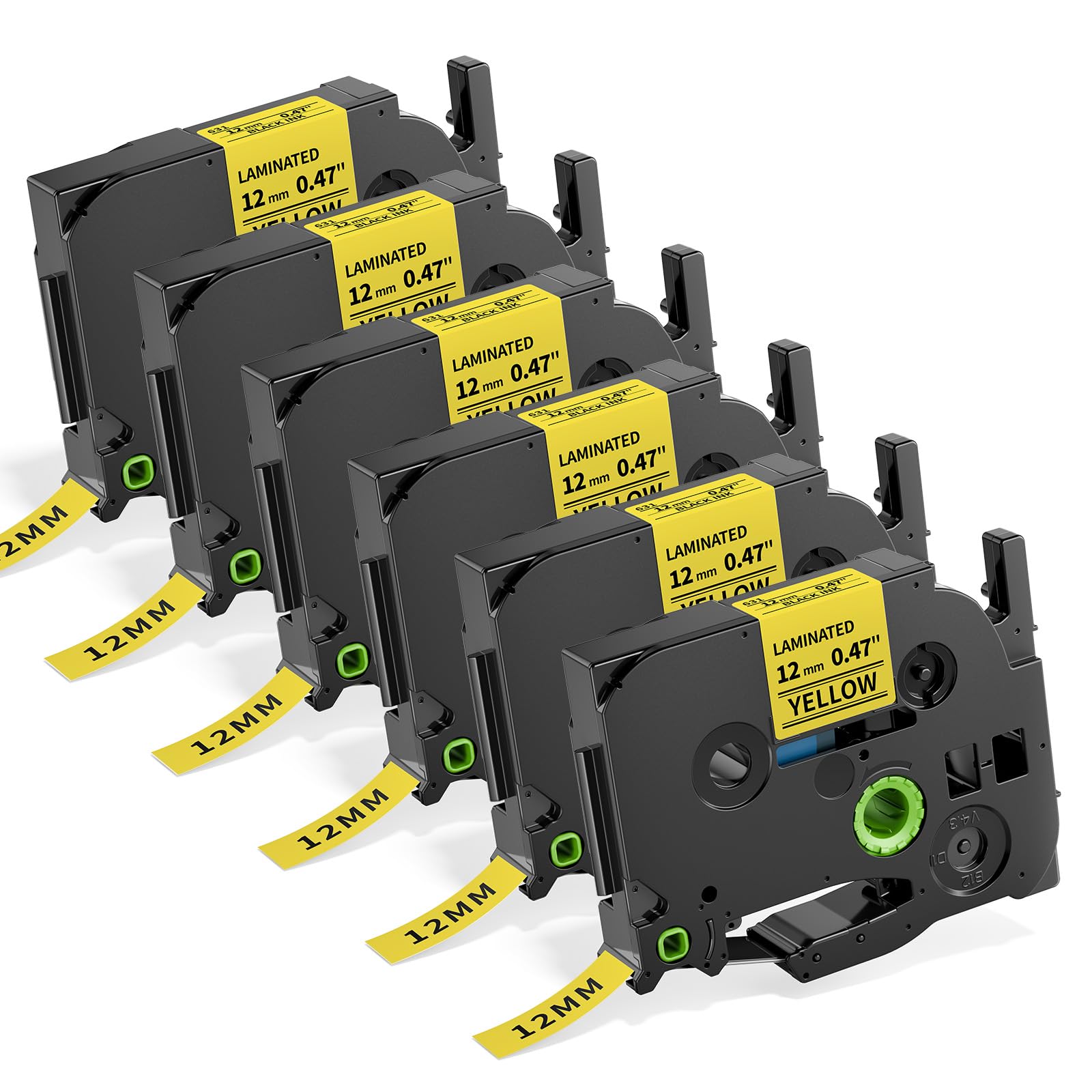 mt1211様、専用 Amazon.com: TZe-631 Black on Yellow Tape 12mm Compatible with