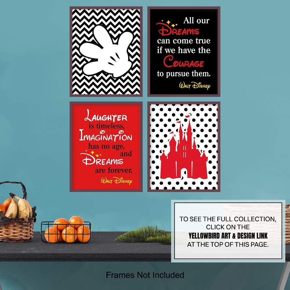 Buy Walt Disney Quotes Wall Decor Set 8x10 Decorations