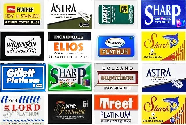 Razor Blades Club 100 Excellent Quality Double Edge Razor Blades Sampler 16 different brands