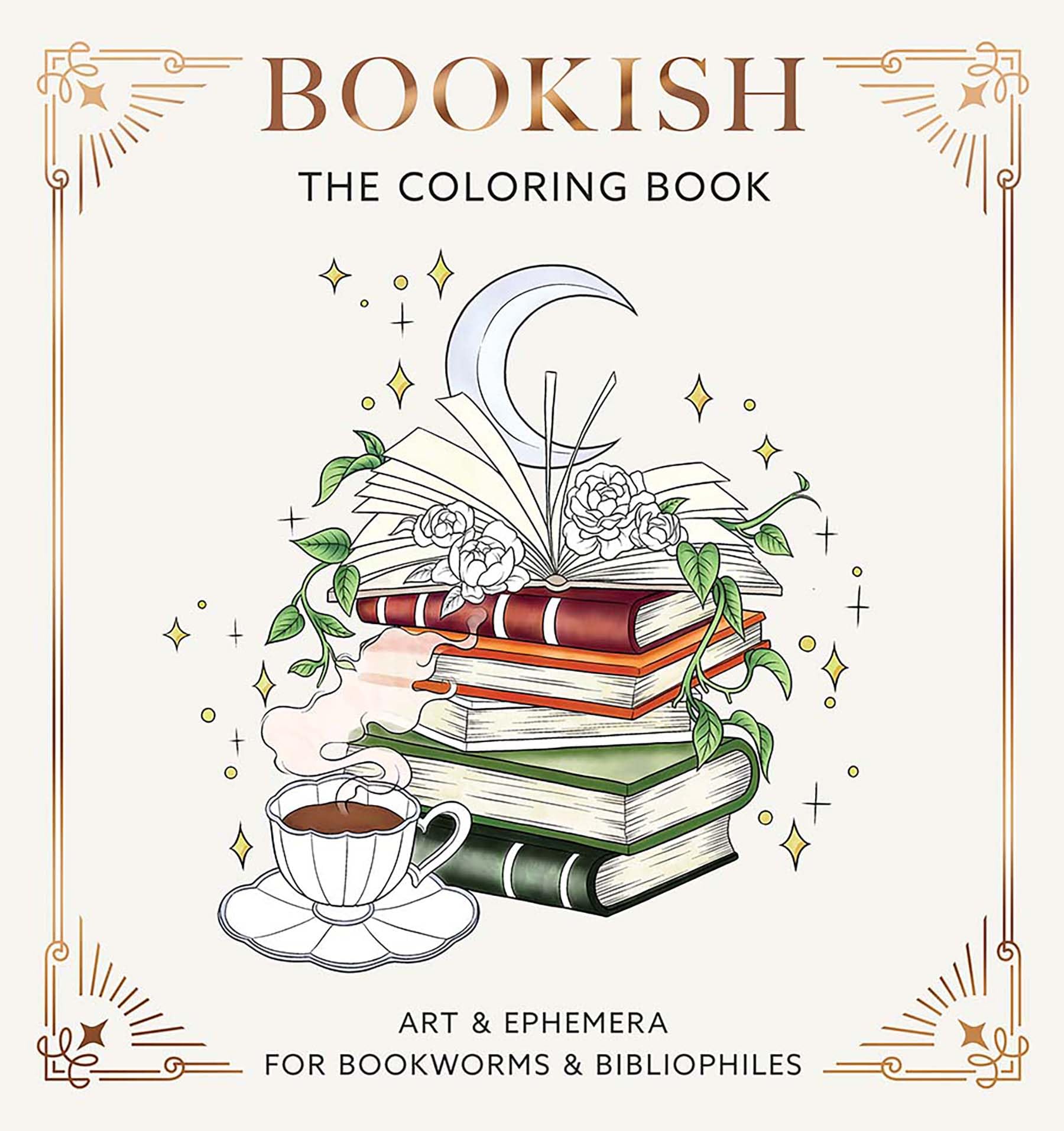 Bookish: The Coloring Book: Art & Ephemera for Bookworms & Bibliophiles (Dover Adult Coloring Books)