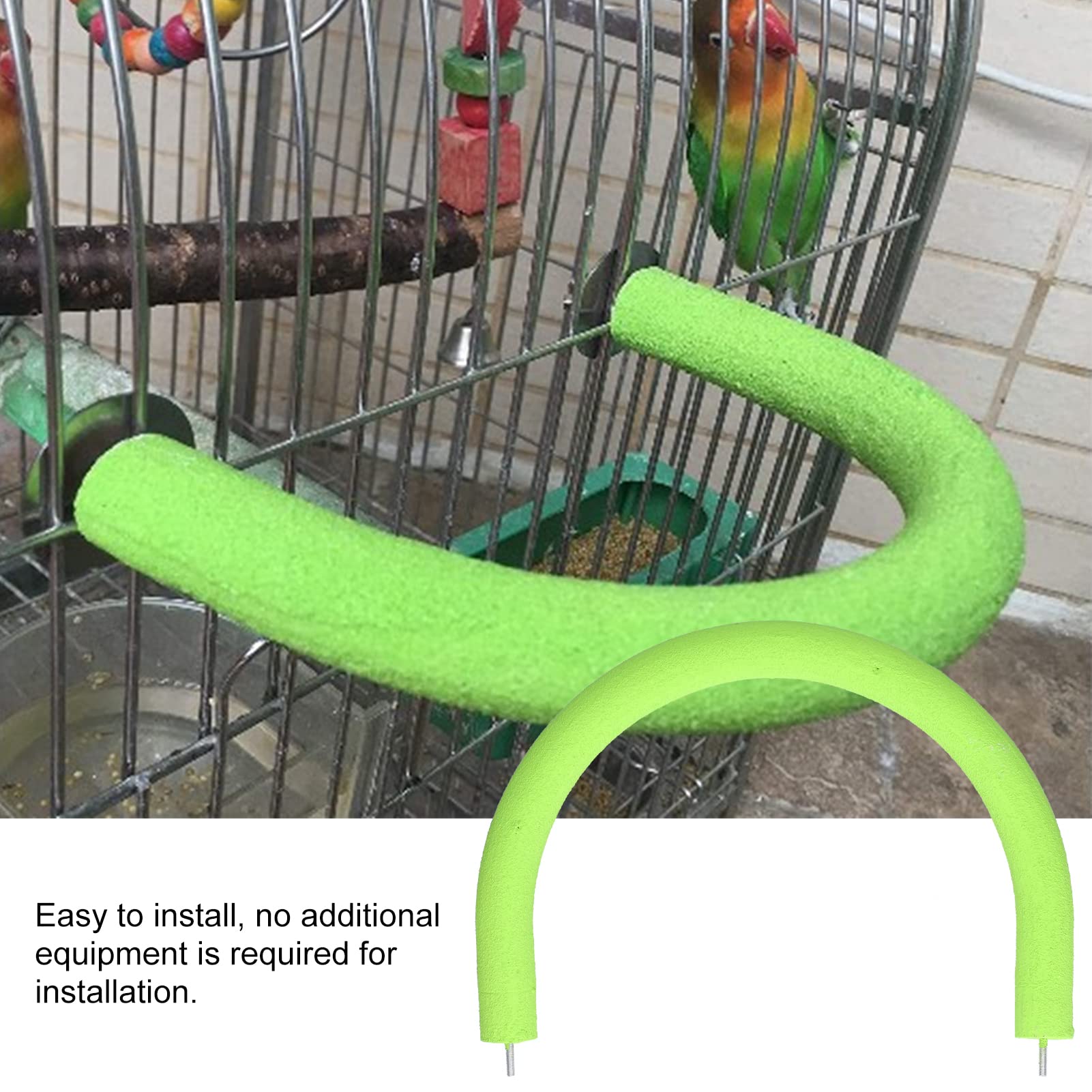 Soporte para Percha para pájaros, Palo de molienda para Loros en Forma de U para pájaros pequeños y medianos