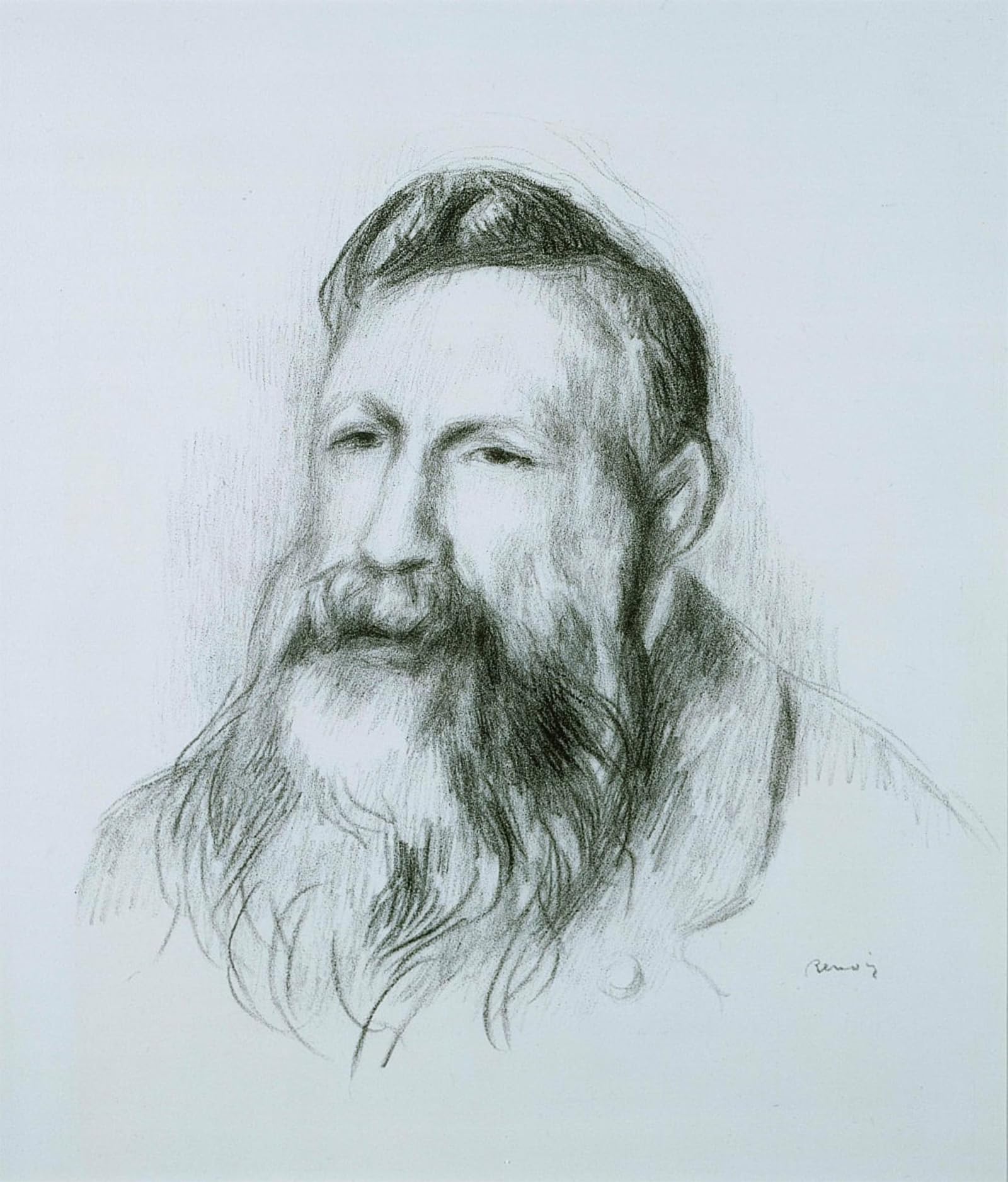 POSTERIIk Famous Animal Posters Vintage Picture Portrait of Rodin by Pierre Auguste Renoir Modern Wall Decor for Home Decor 60x90cm