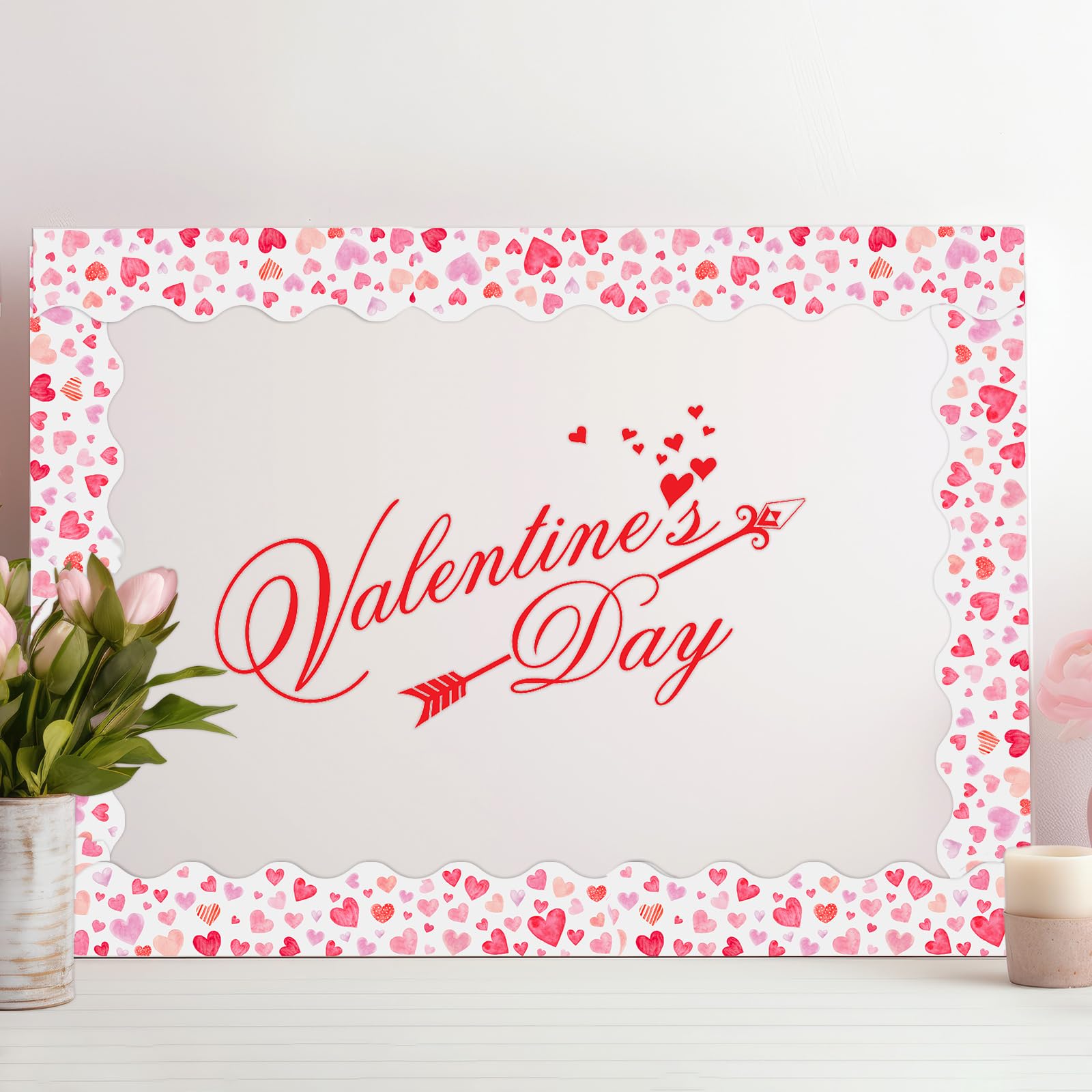 10 M Valentinstag-Pinnwand-Bordüre – Bunte Herzen Für Klassenzimmer & Deko