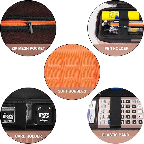 Miniatura 4 de Funda rígida para calculadora gráfica de color Texas Instruments TI-84 Plus CETI-84 PlusTI-83 Plus CECasio fx-9750GIII, soporte de almacenamiento