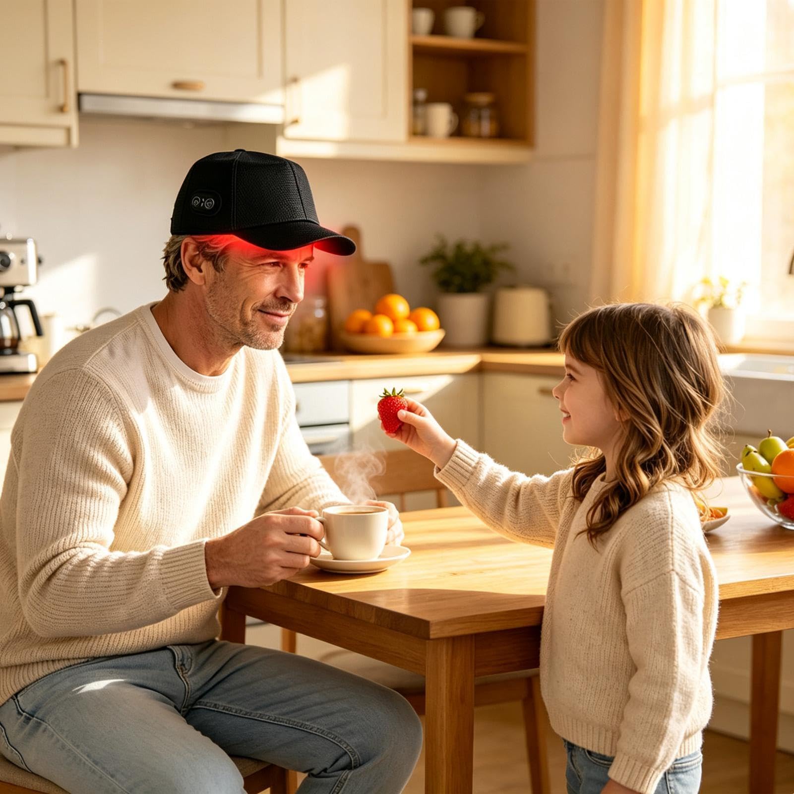 Chapeau De Thérapie À La Lu Dispositif D'entret Casquette De Lumière Rouge