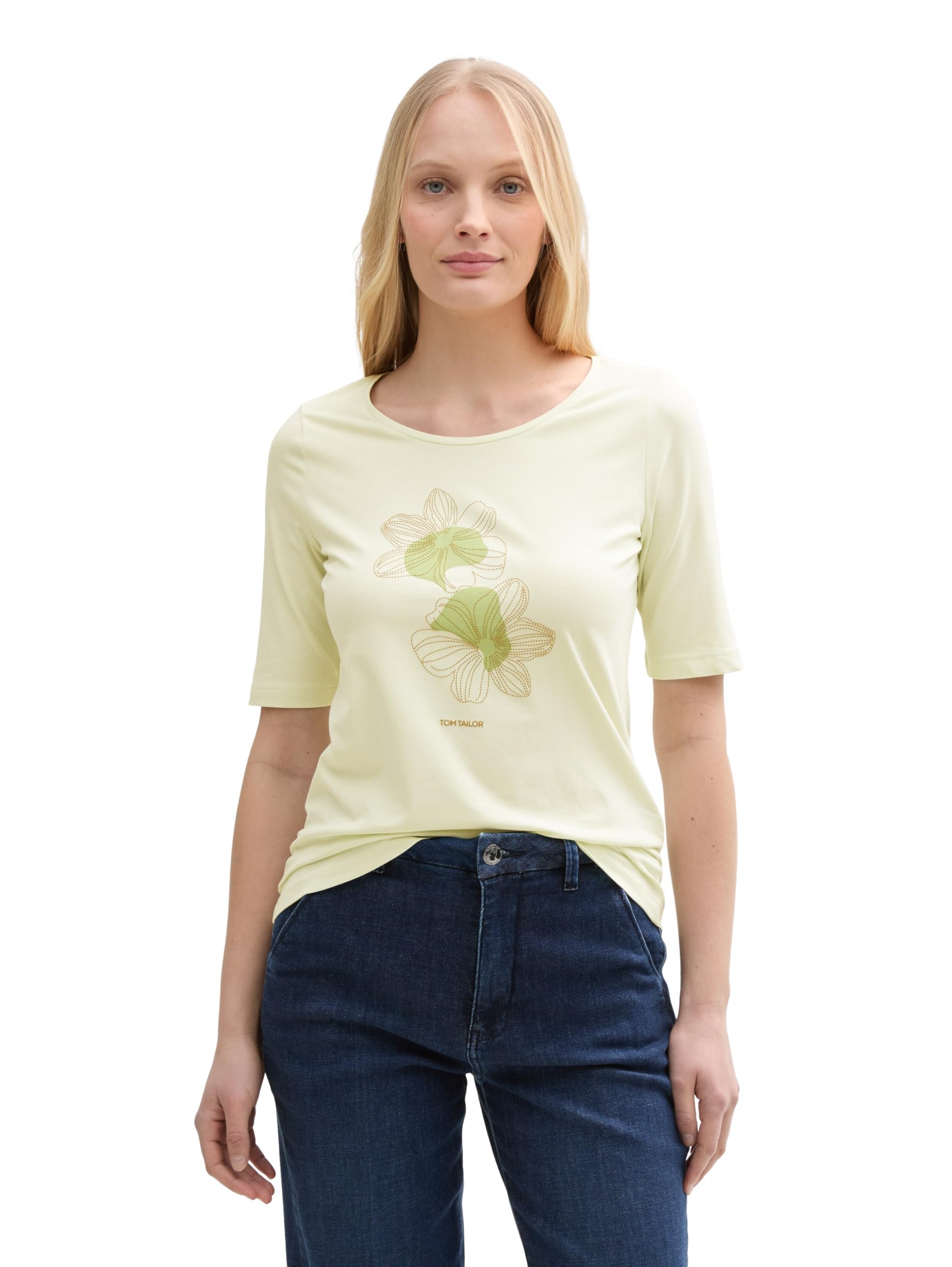 Tom Tailor Damen T-Shirt mit Print