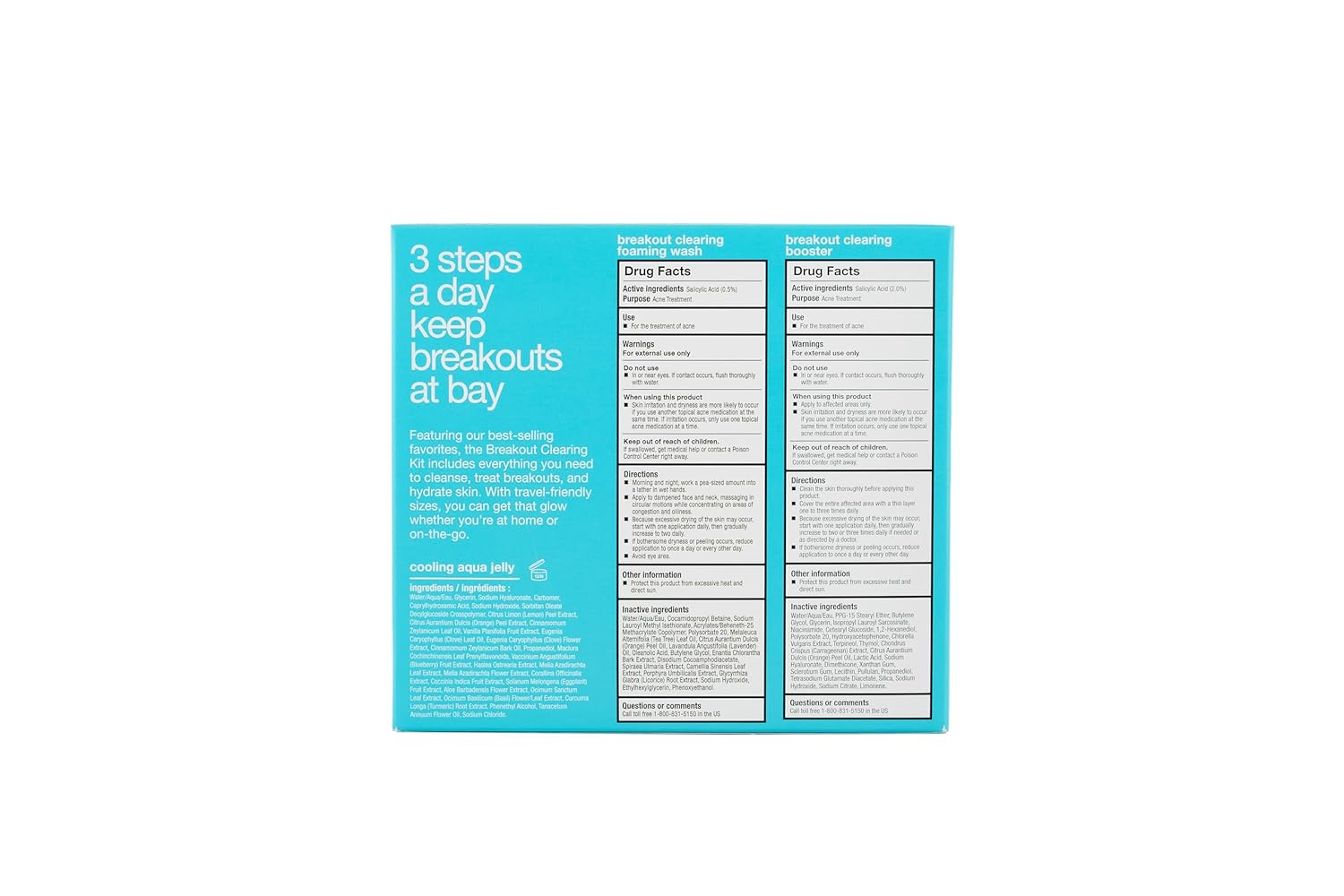 Dermalogica Clear Start Breakout Clearing Kit Contains Acne Face Wash, Breakout Clearing Spot Treatment & Cooling Moisturizer