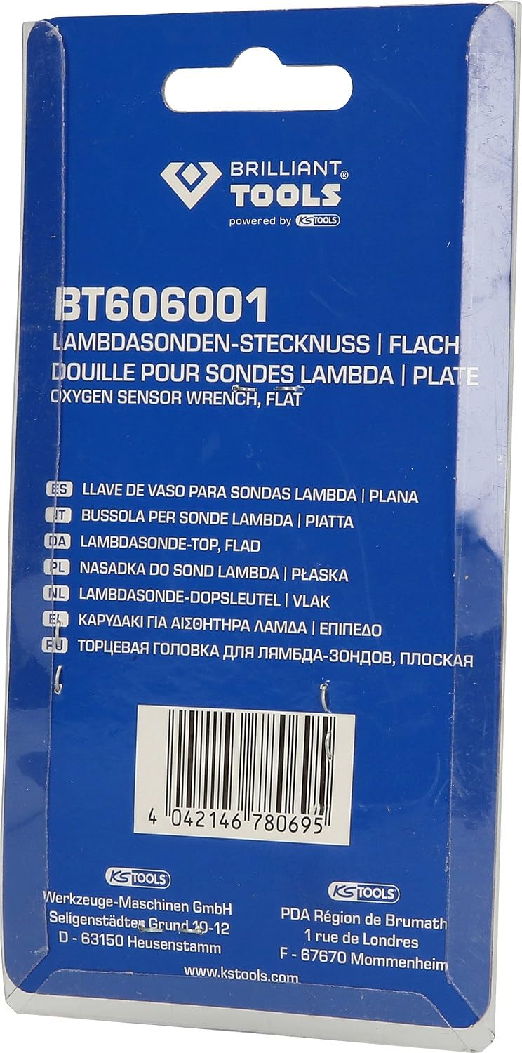 BRILLIANT TOOLS BT606001 1/2" Nasadka do sond Lambda, płaska [Powered by KS TOOLS]