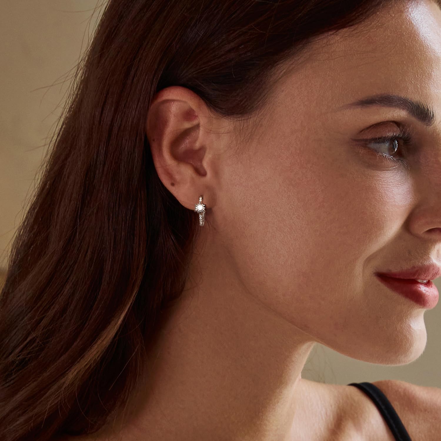 WBDWWTD Orecchini a Cerchio in Argento Sterling 925 Orecchini Pendenti Colorati con zirconi cubici per Donne Ragazze Adolescenti Set Orecchini Regali per lei