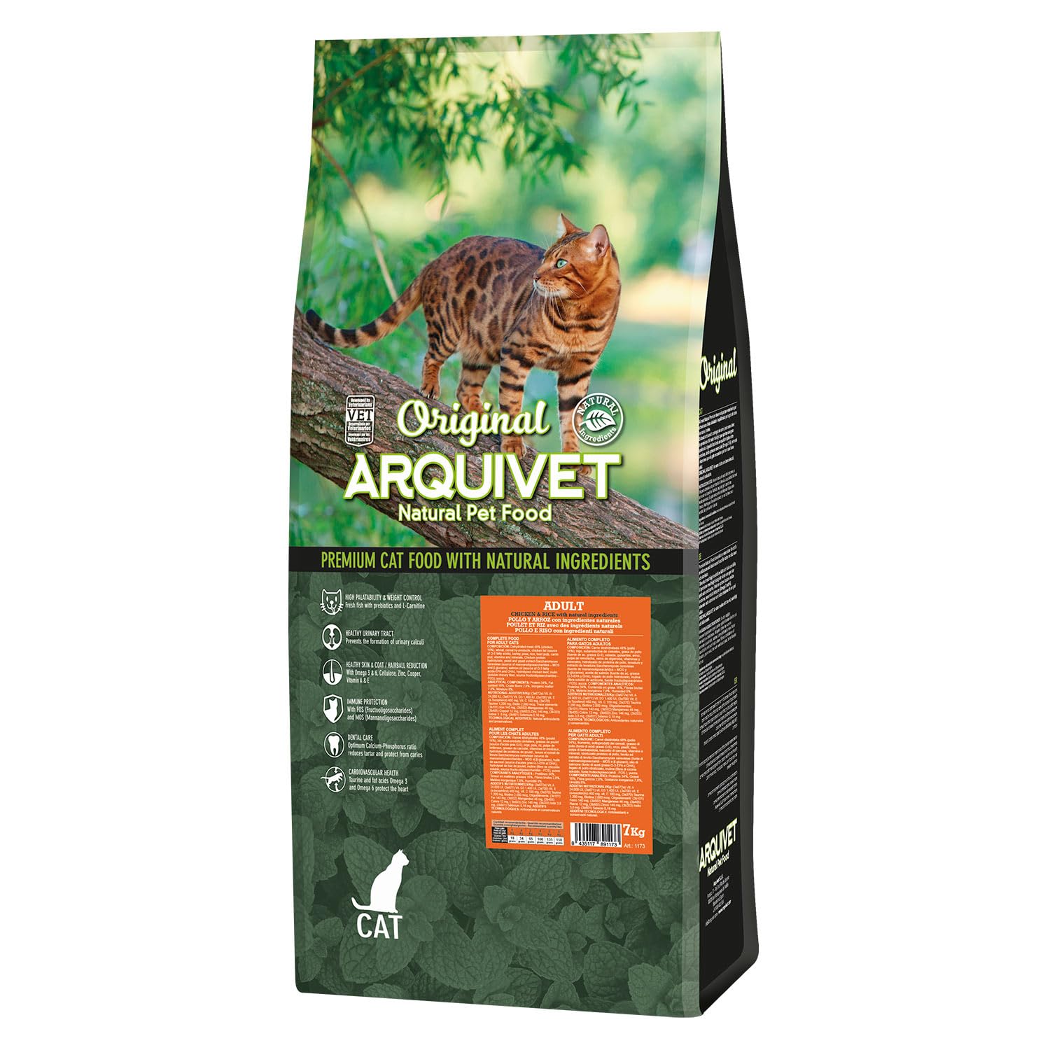 Arquivet-Original - Adult - pienso para Gatos - Pollo y arroz - 7 Kg