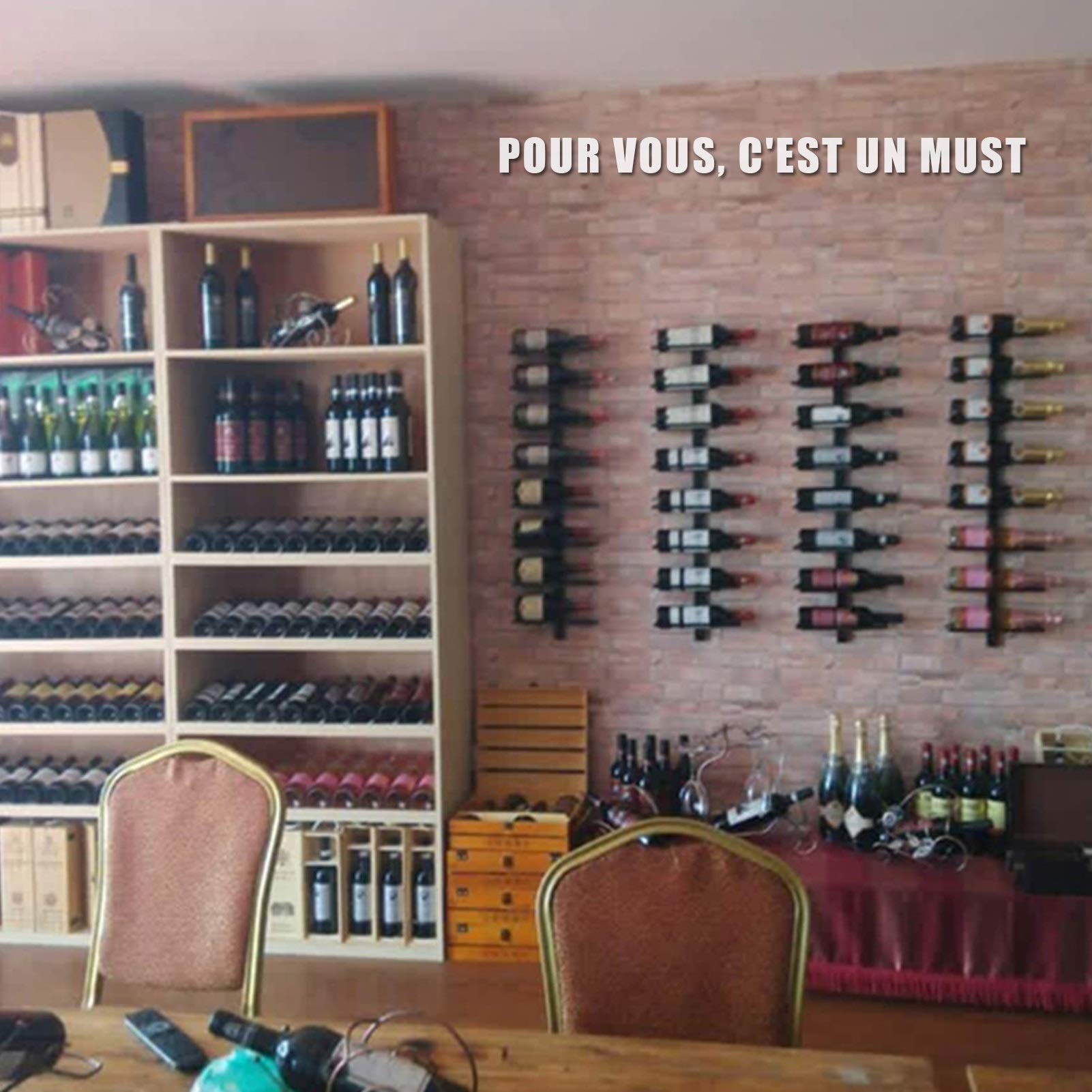 Casier à Bouteilles - Casier à Vin Mural - Casier à Bouteilles Bois Et