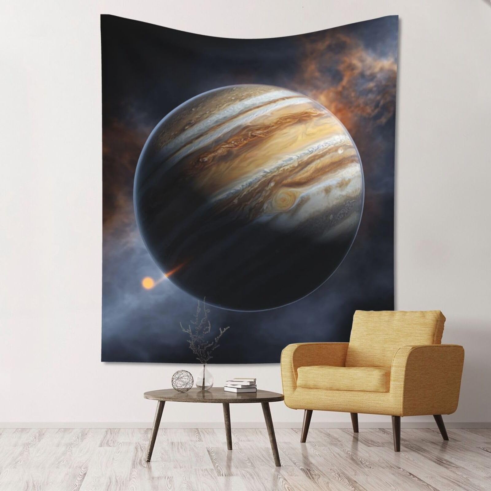 XOPEKVLAWM Tapestry Wall Hanging for Bedroom Aesthetic Wall Mural Tapestries 152x130 cm Art Backdrop Jupiter Landscape Tapestries Landscape Poster Tapestry for Living Room Dorm Office Home Decor