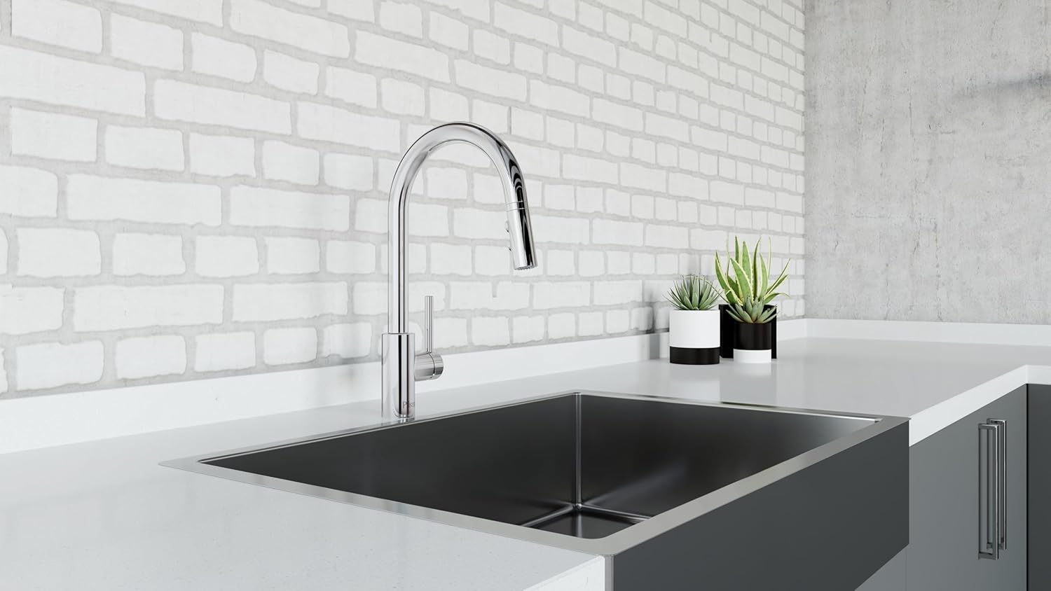 Pfister Stellen Touchless Kitchen Faucet with Pull Down Sprayer, Single Handle, High Arc, Polished Chrome Finish, LG529ESAC