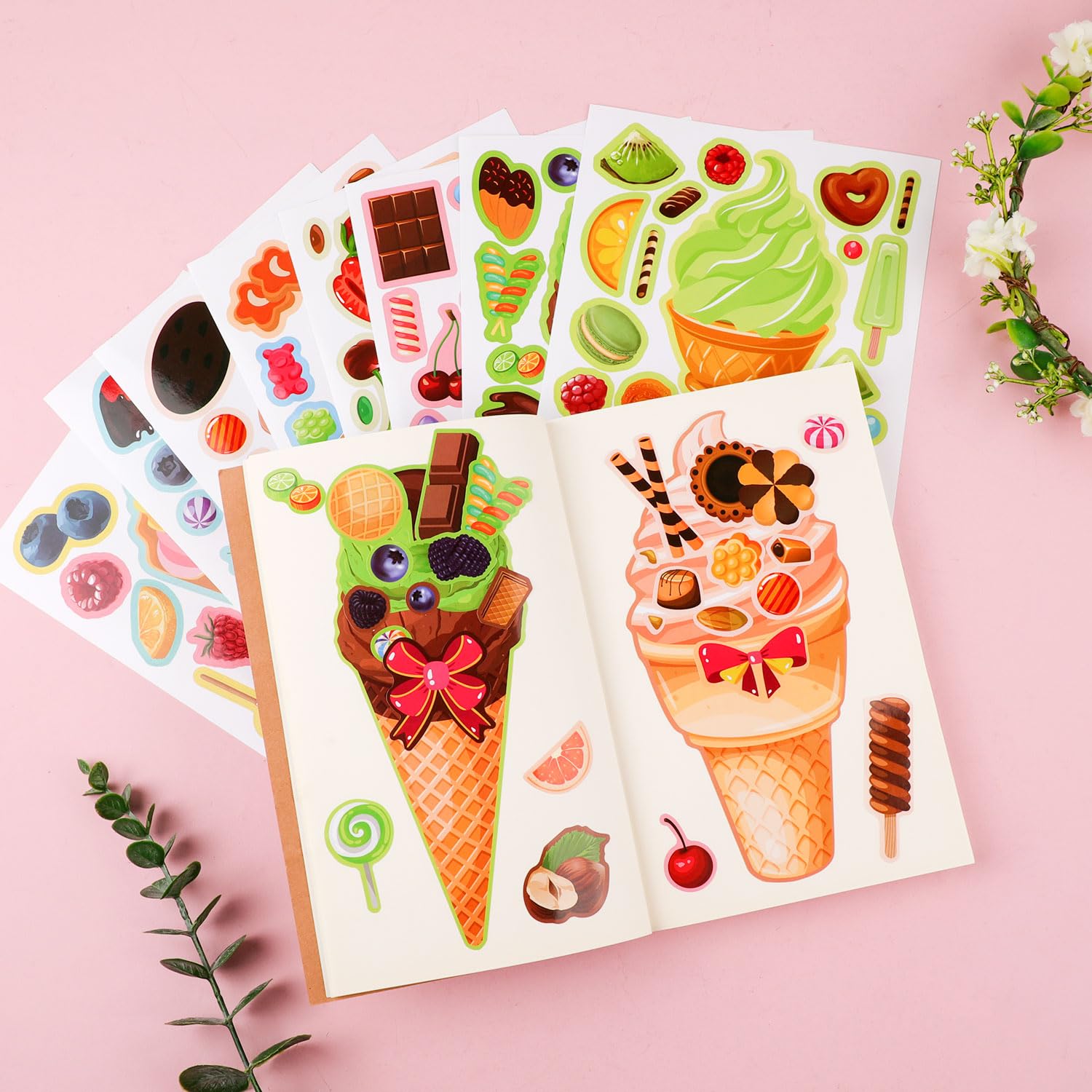 Progetta il tuo gelato, stampabili sul gelato, attività estive per bambini, pagine da colorare sul gelato, lavoretti sul gelato, stampabili per compleanni - Italia