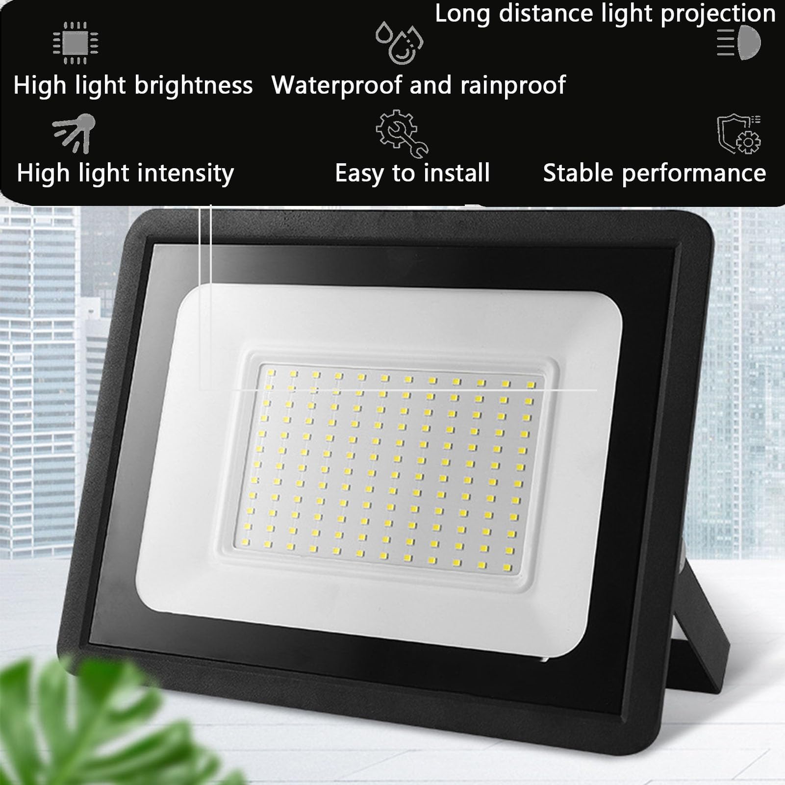 Proiettore for illuminazione esterna IP66 Impermeabile Luce di... ，Proiettori(Neutral Light,300W)