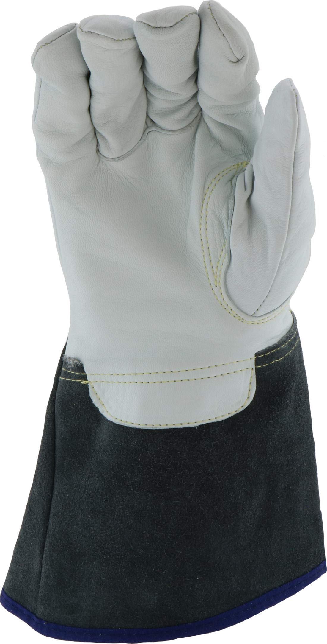 Ironcat 6144 Premium Top Grain Cuir Kidskin TIG de soudure, gants, 1 paire, XL, blanc, 1