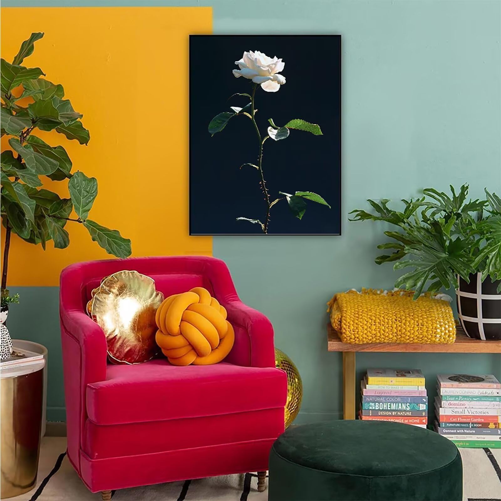 Diamond Painting Pianta, Diamond Painting Erwachsene Rosa Bastelset, DIY Diamant Malerei Runder Vollbohrer Diamanten Kinder Malerei Stickerei Kreuzstich Dekoration, Geschenk 90 x 120 cm PJY9 4-N