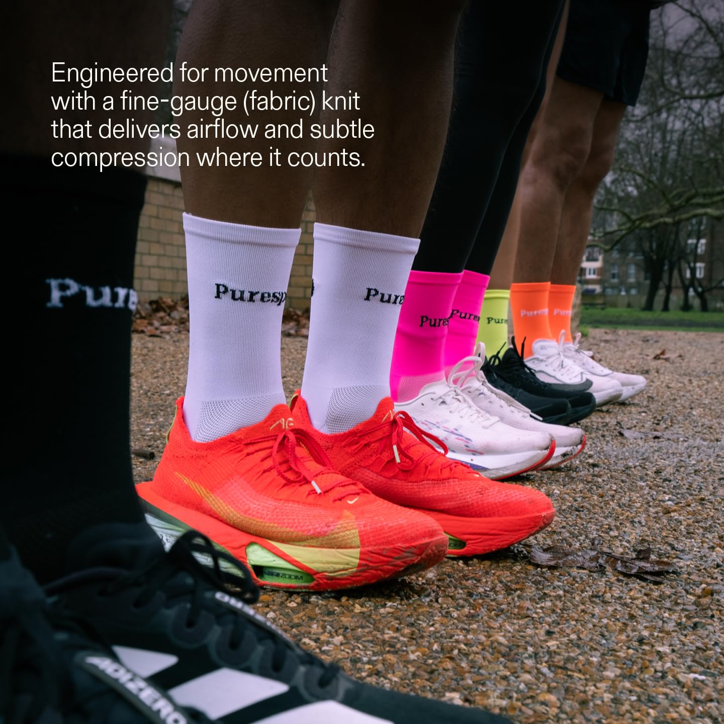 Puresport Performance Running Socks, Moisture-Wicking Training Socks with Subtle Compression for Women & Men, Ideal for Long-Distance Running, Gym & Hyrox — view 4
