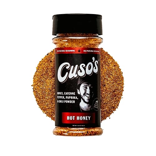 Cuso's Hot Honey BBQ Condimento Rub  Mezcla de Especias Multiusos para Carne, Pollo, Cerdo  Rub Picante para Asar a la Parrilla, Ahumar y Cocinar