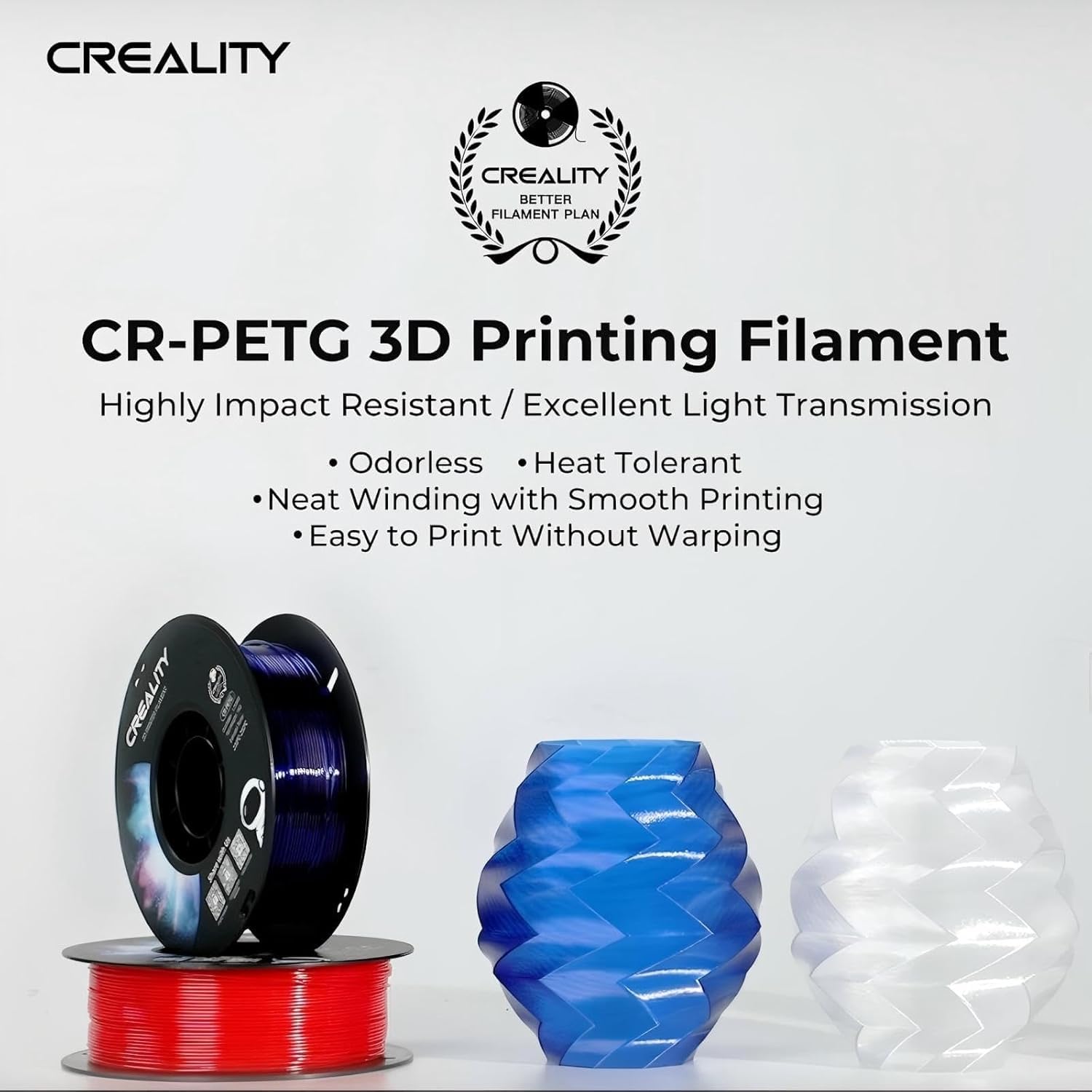 Creality Filamento PETG per stampante 3D, 2 kg, CR-PETG
