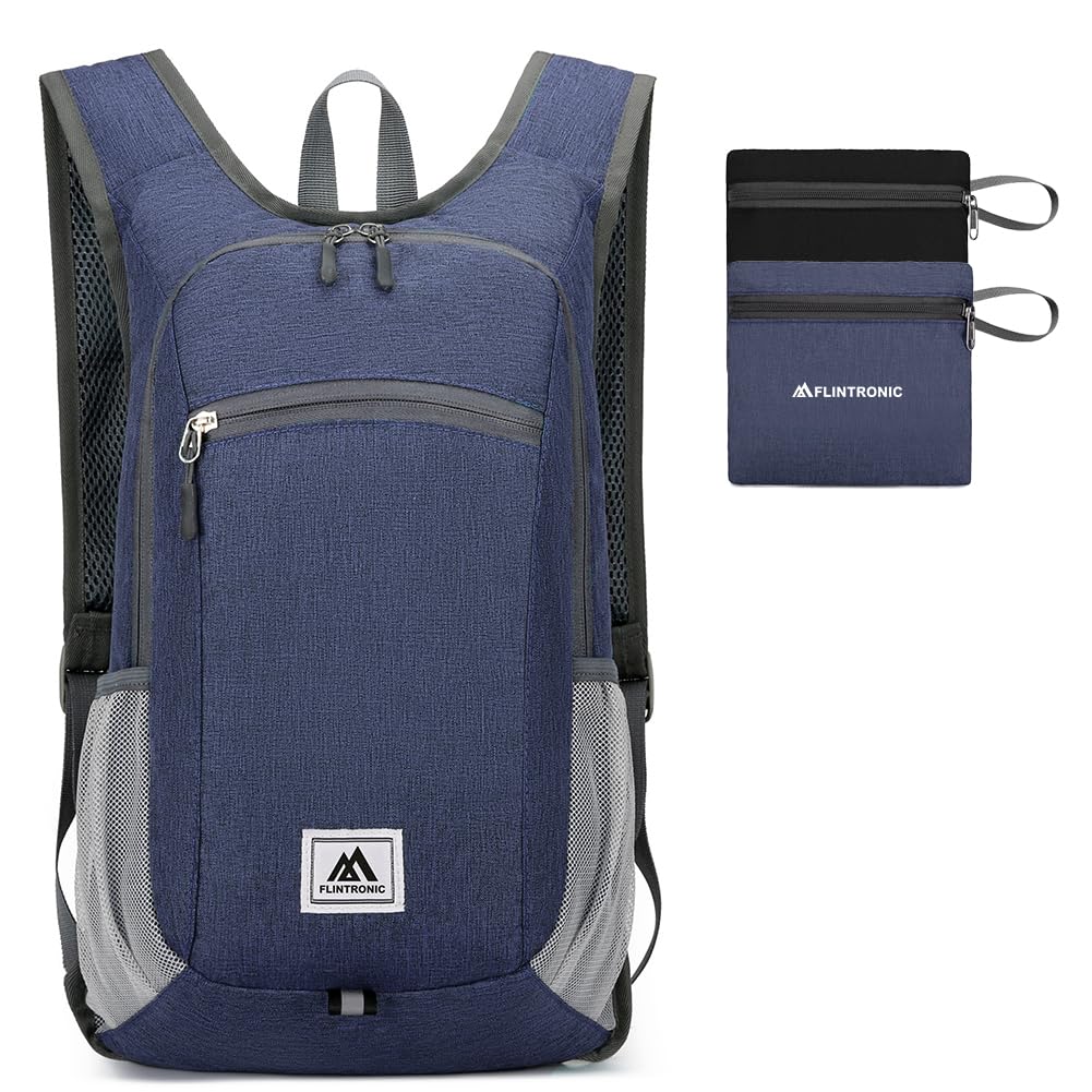 flintronic Foldable Backpack, Ultra Lightweight Rucksack, 16L Hiking Backpack, Unisex Packable Backpack For Men Women, Waterproof Travel Daypack For Outdoor Sport Biking Hiking Climbing