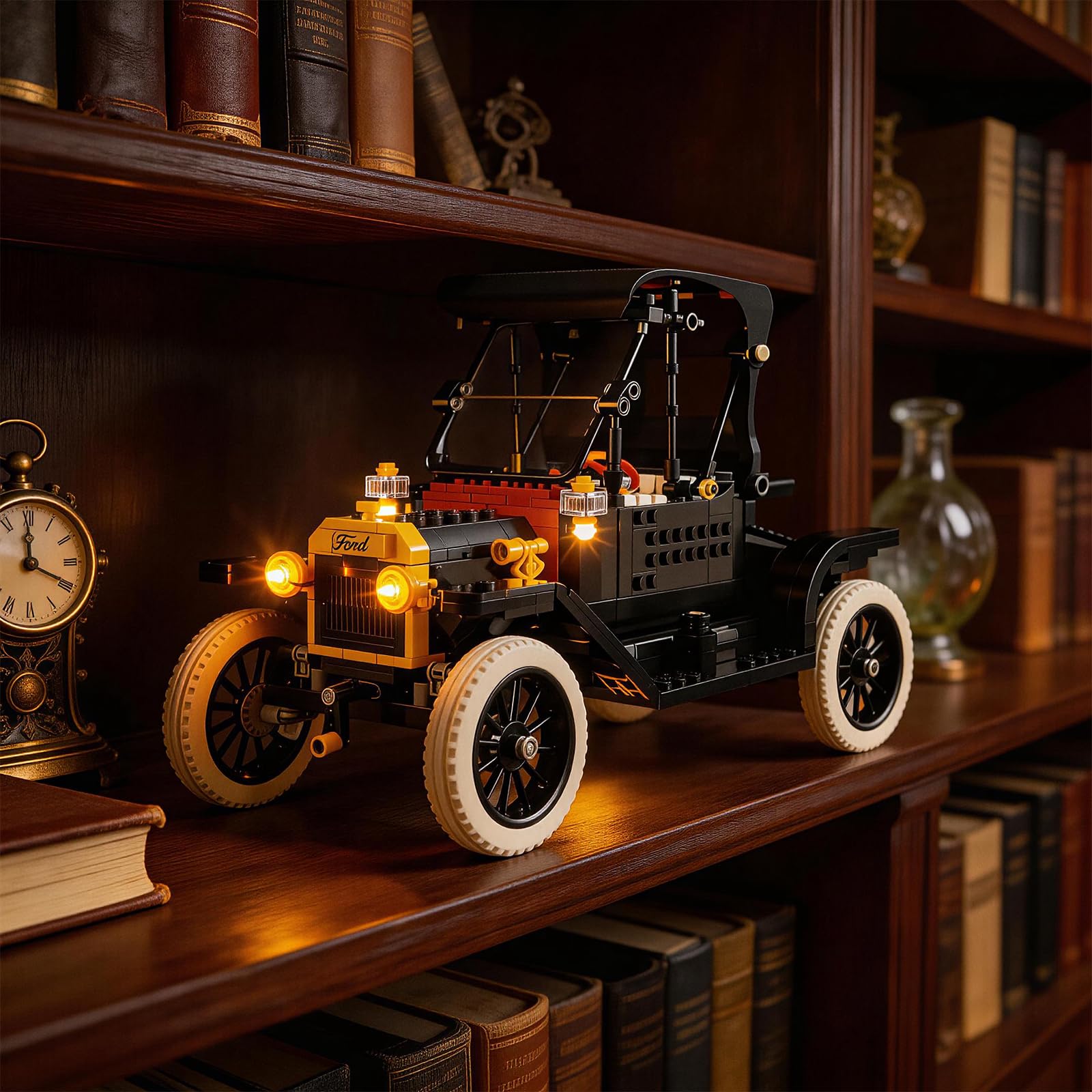 YEABRICKS LED Light for Lego-11376 Icons Ford Model T Building Blocks Model (Building Set NOT Included)