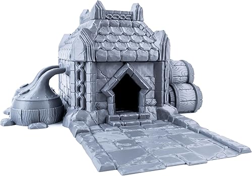Dwarf Settler - Terreno de la casa de la cervecería, perfecto para juegos de rol de mesa con temática enana, juegos de guerra y juegos de mesa de