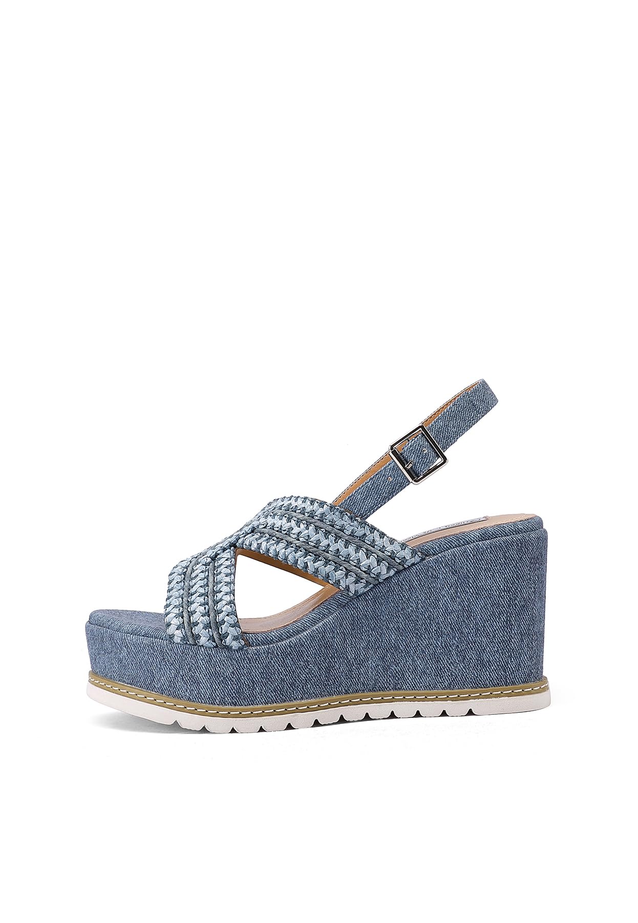 QUEEN HELENA Zeppe con Tacco Alto Sandali Alti con Plateau Casual Donna ZM9927