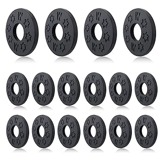 16 Pcs Guitar Strap Locks, acoustic guitar strap adapter for Electric, Acoustic & Bass Guitars, Strap Locks Compatible with Fender, Dunlop, Ernie Ball & More (Black)