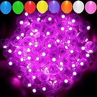 Vista 11 de Aogist - 100 mini luces de globo amarillas con gancho, tiempo de espera prolongado, mini luz impermeable para fiesta de cumpleaños, boda, Navidad